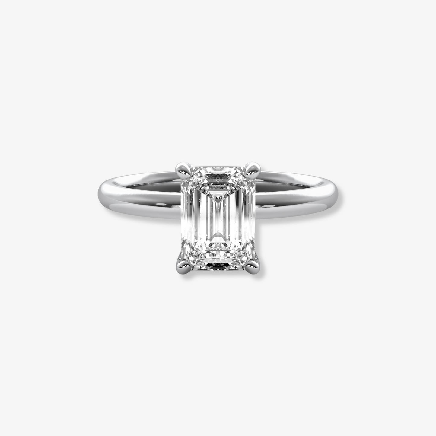 The Clasique | Emerald Cut Lab Diamond Engagement Ring