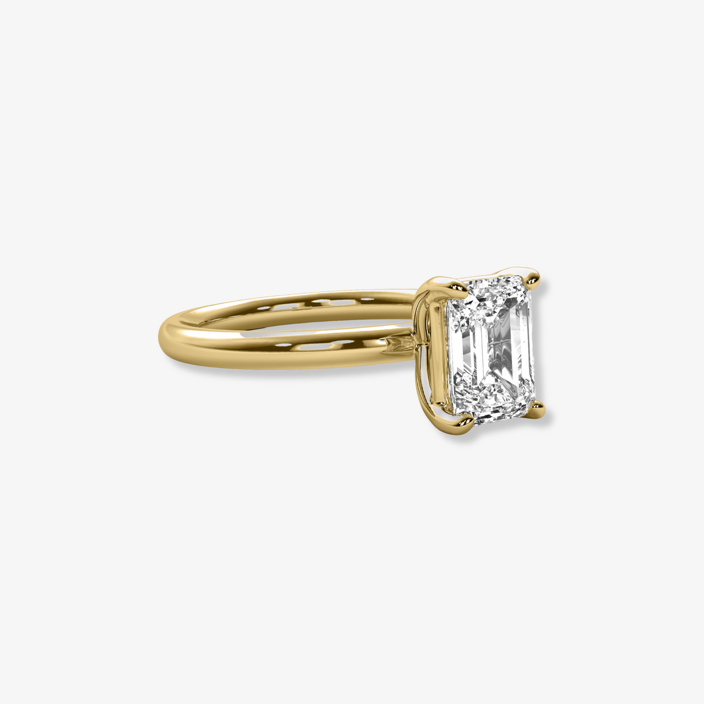 The Clasique | Emerald Cut Lab Diamond Engagement Ring