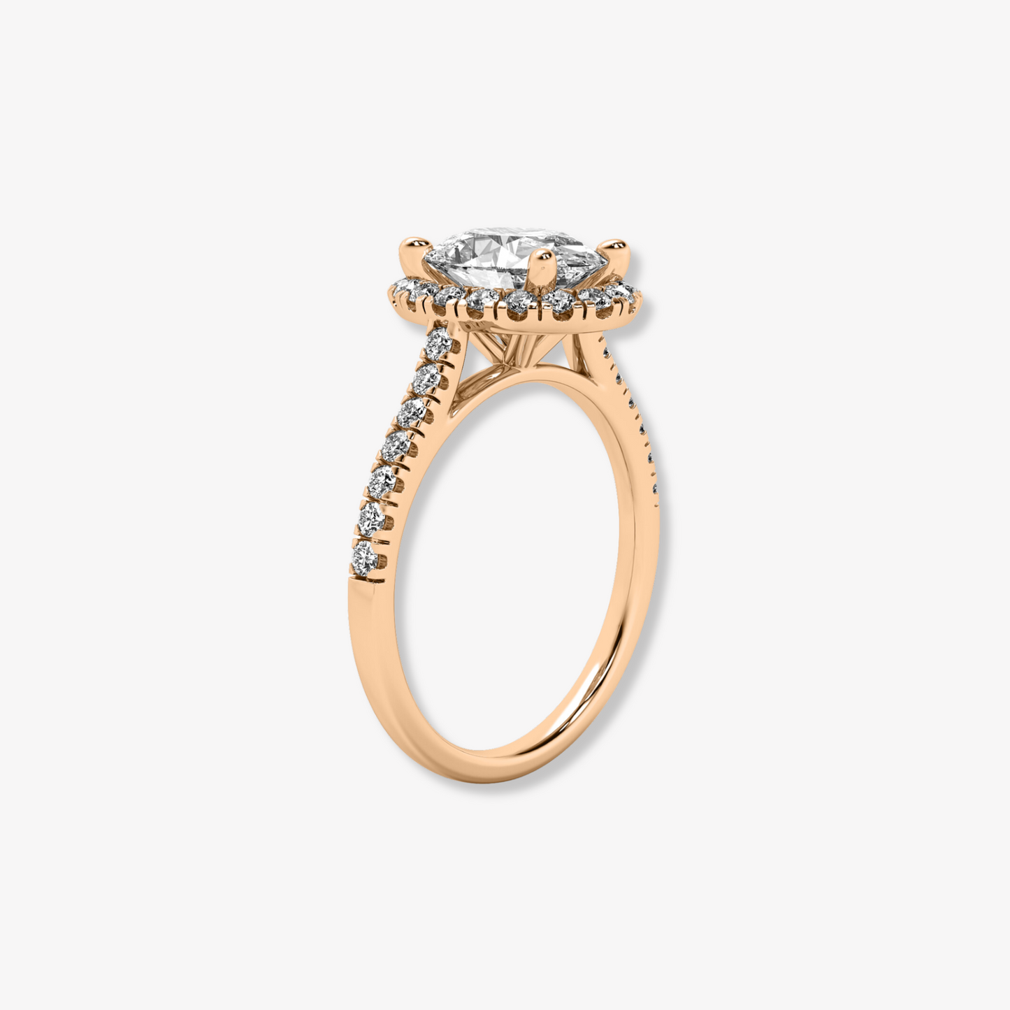 The Halo | Oval Brilliant Lab Diamond Engagement Ring