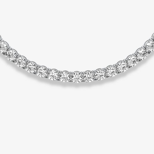 The Bold | 24 Carat | Round Brilliant Tennis Necklace