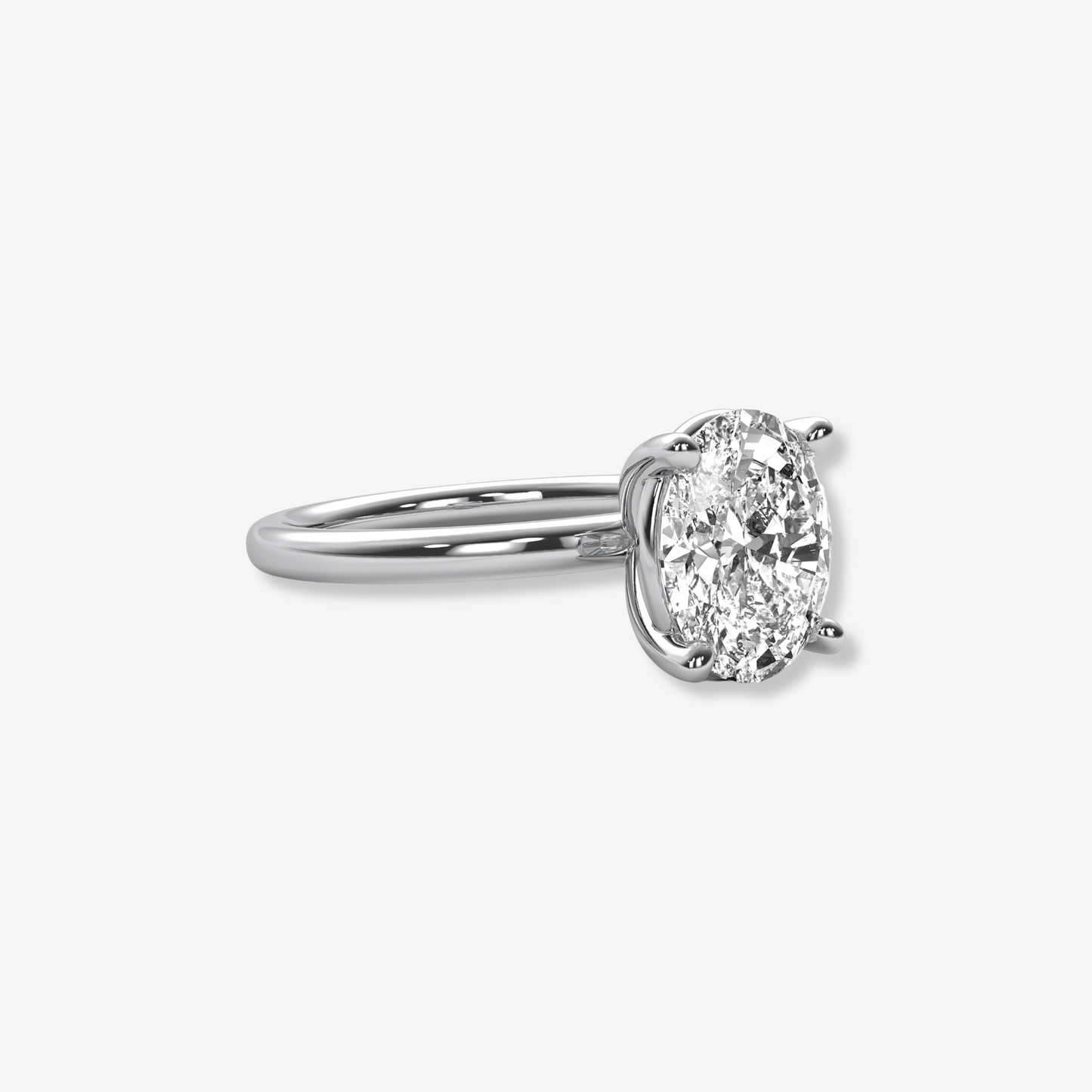 The Clasique | Oval Brilliant Lab Diamond Engagement Ring