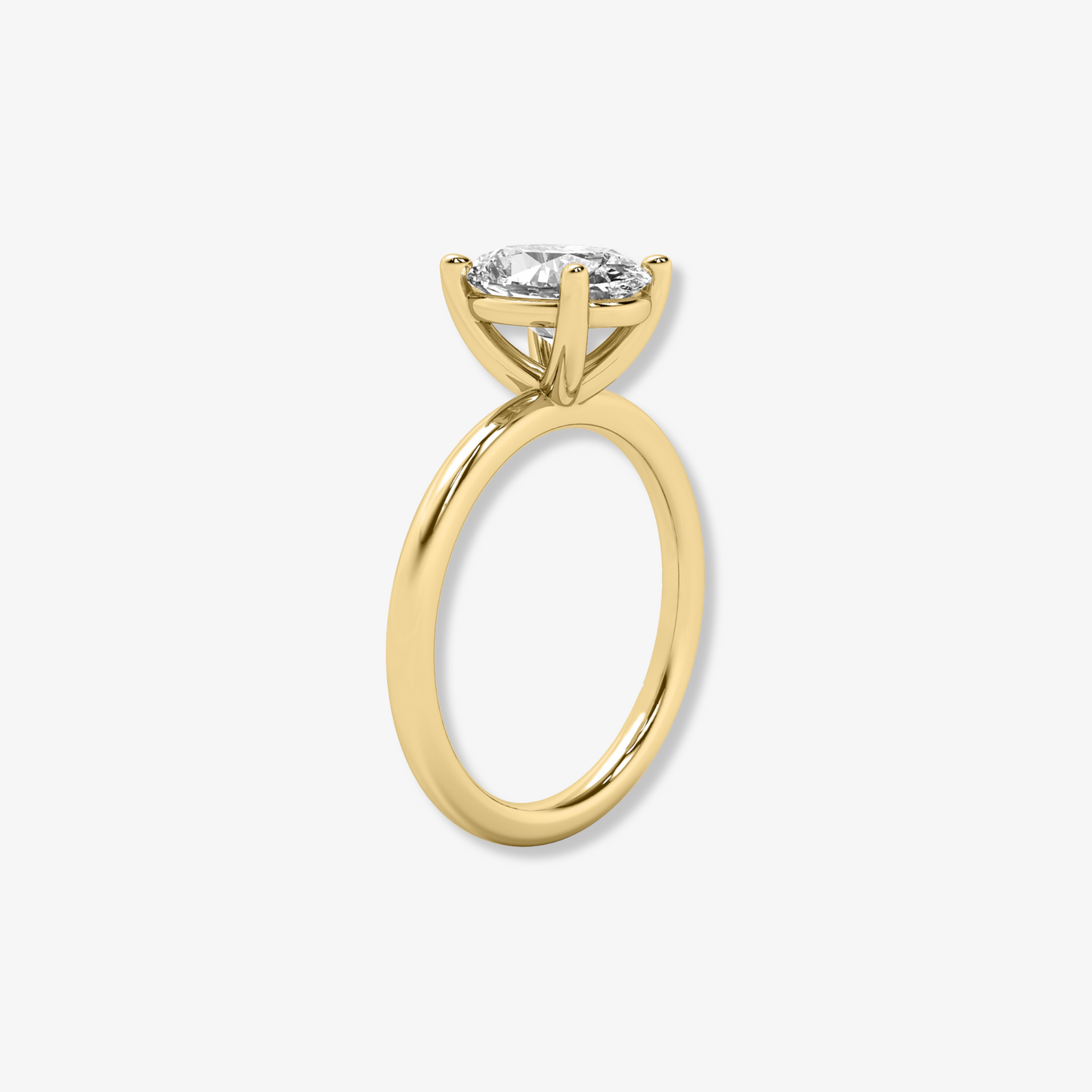 The Clasique | Oval Brilliant Lab Diamond Engagement Ring