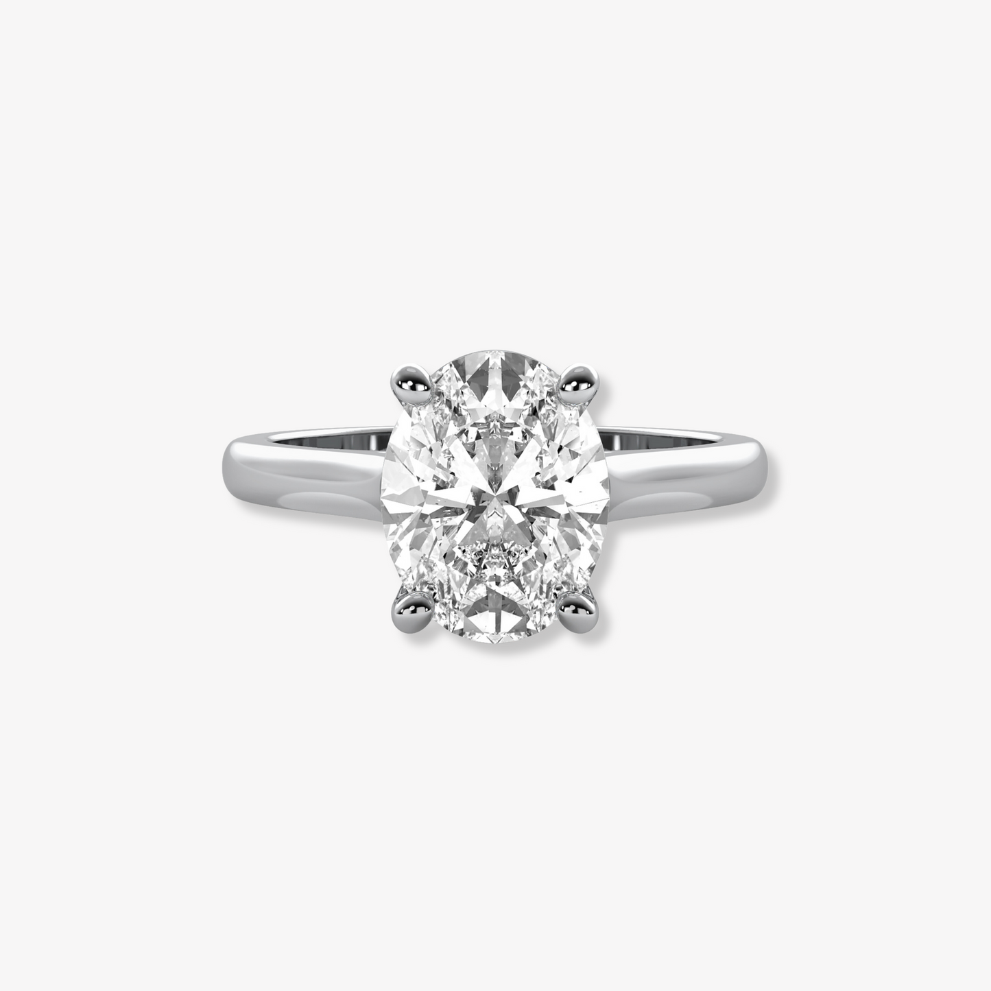 The Cathedral | Oval Brilliant Lab Diamond Engagement Ring