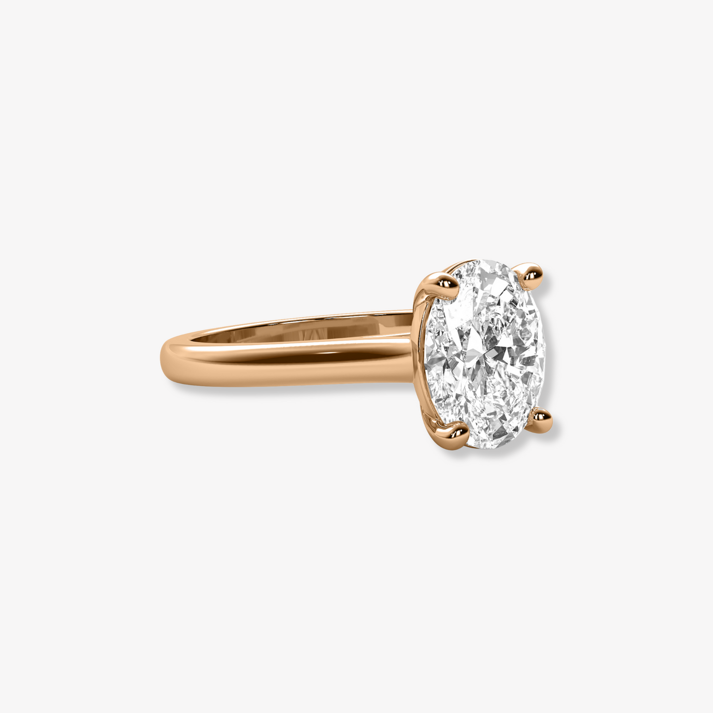 The Cathedral | Oval Brilliant Lab Diamond Engagement Ring