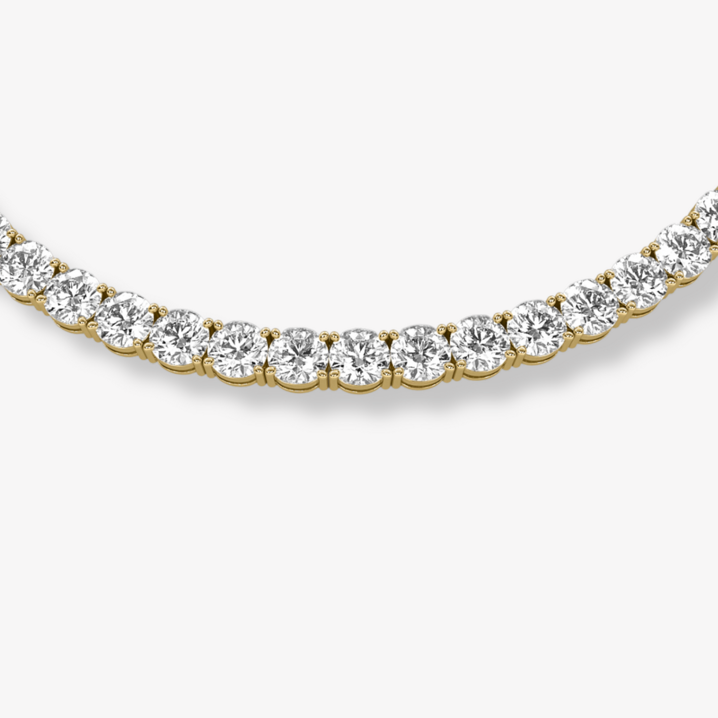 The Matinee | 34 Carat | Round Brilliant Tennis Necklace