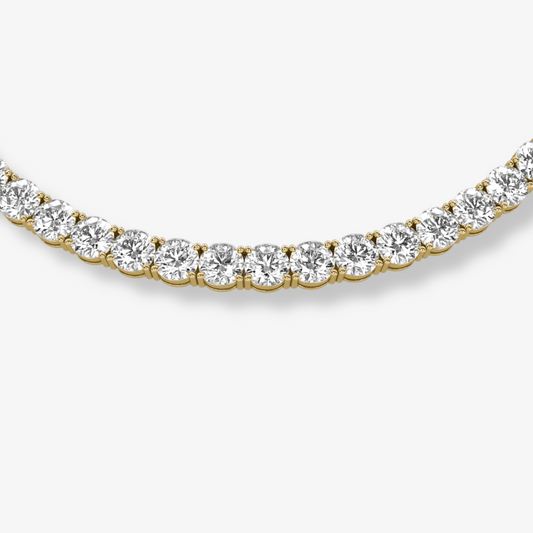 The Matinee | 34 Carat | Round Brilliant Tennis Necklace