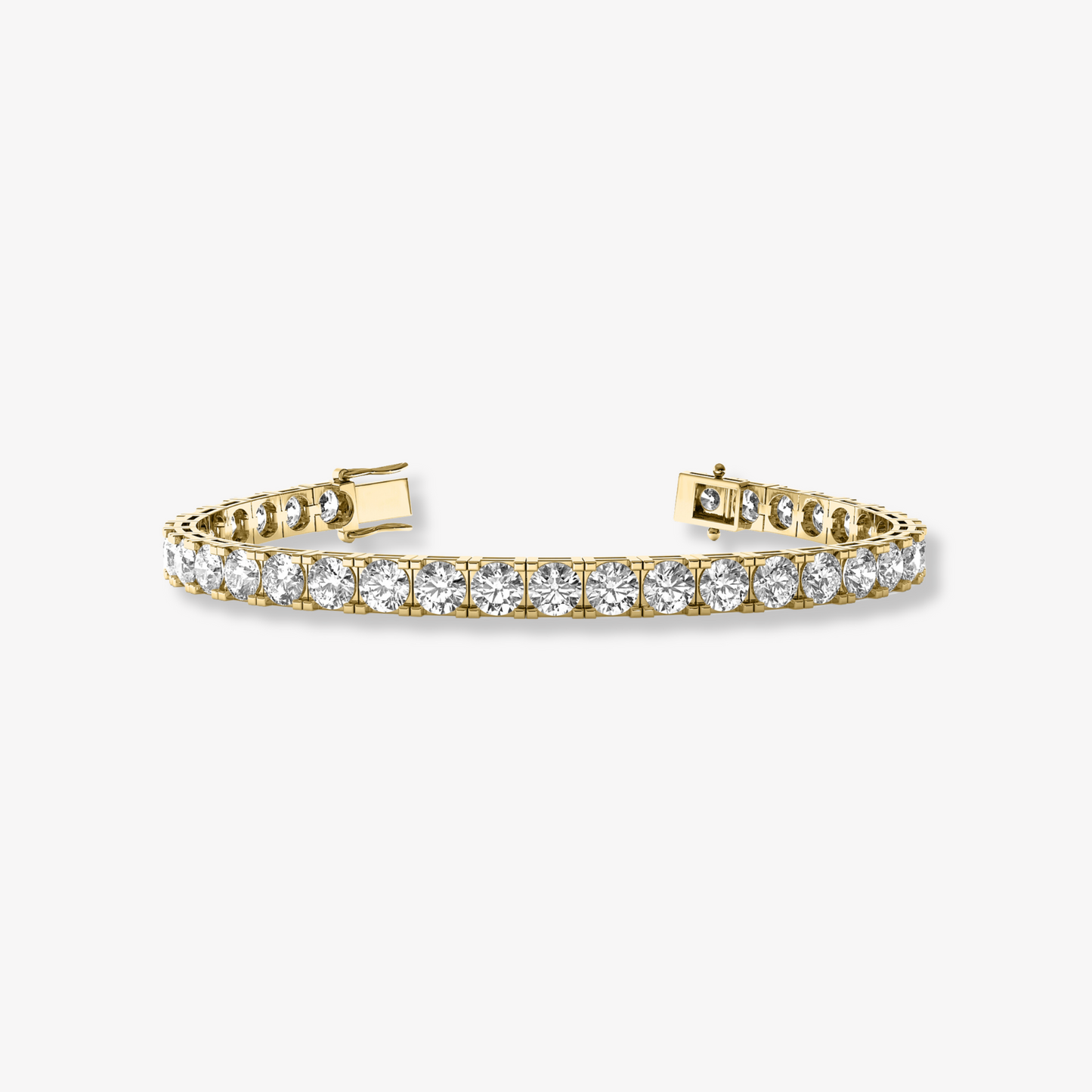 In Line | Round Brilliant Lab Diamond Tennis Bracelet