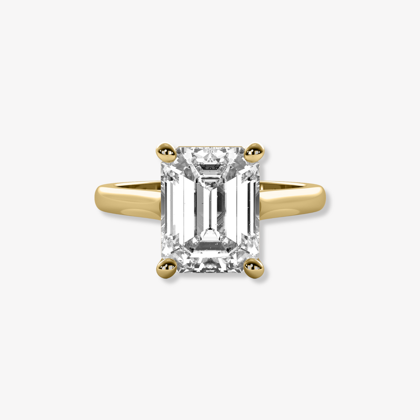 The Cathedral | Emerald Cut Lab Diamond Engagement Ring