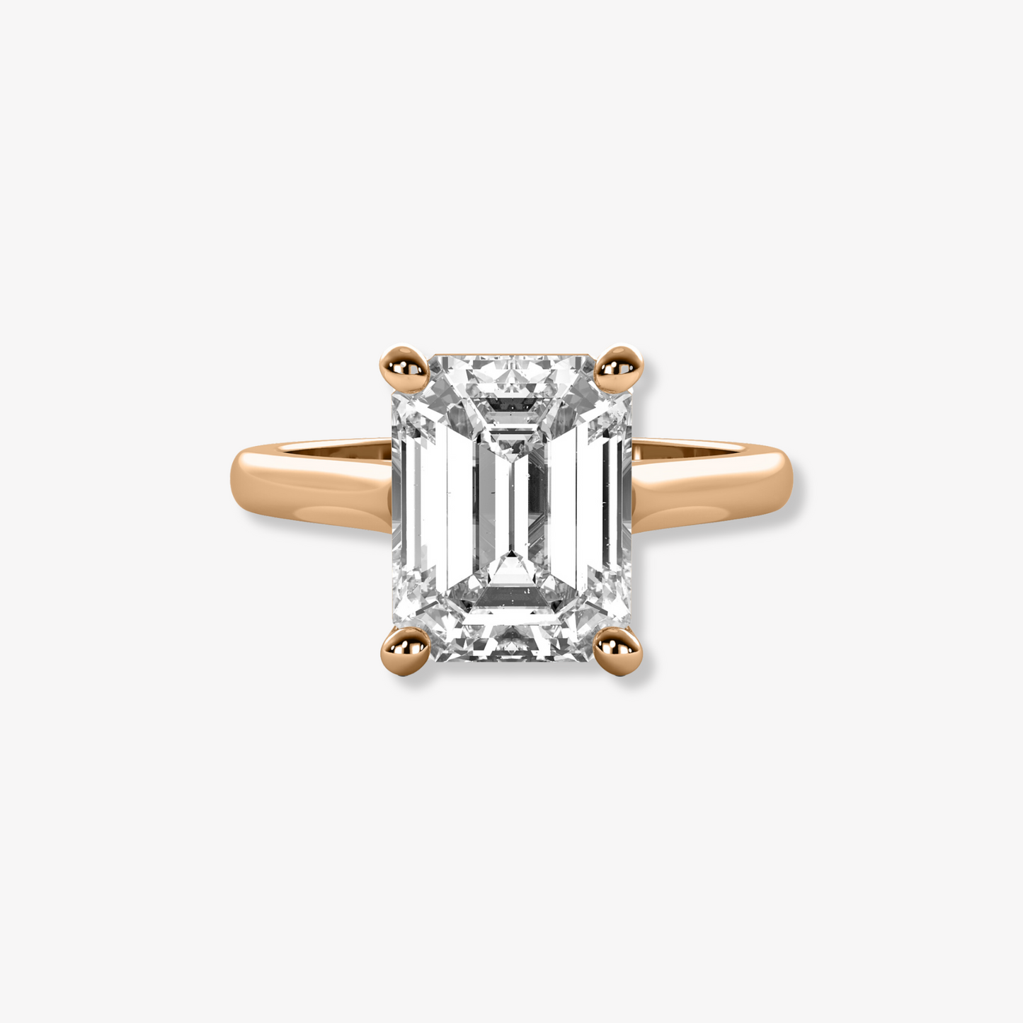 The Cathedral | Emerald Cut Lab Diamond Engagement Ring