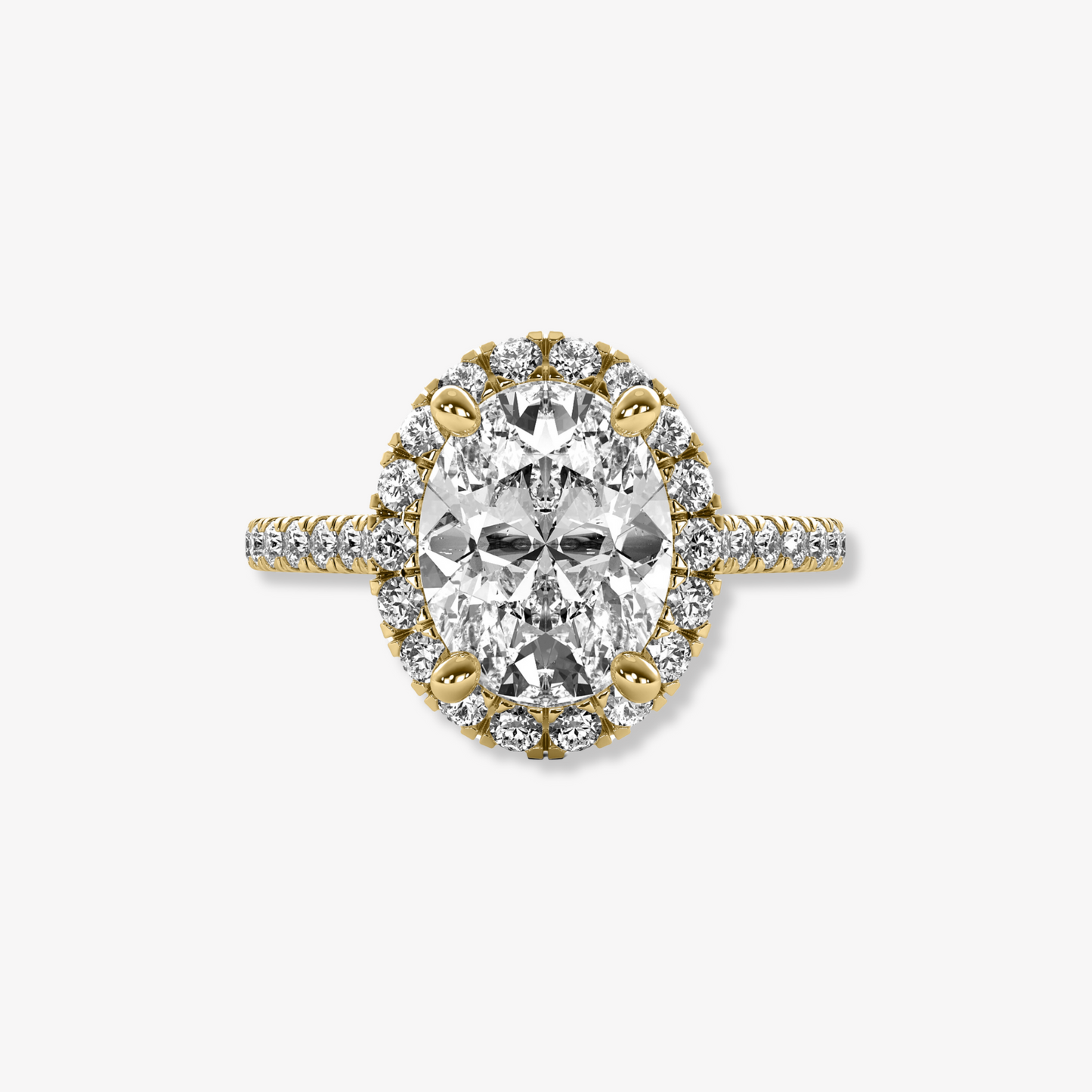 The Halo | Oval Brilliant Lab Diamond Engagement Ring