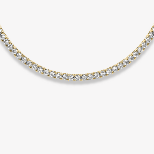 The Petite | 5.8 Carat | Round Brilliant Tennis Necklace