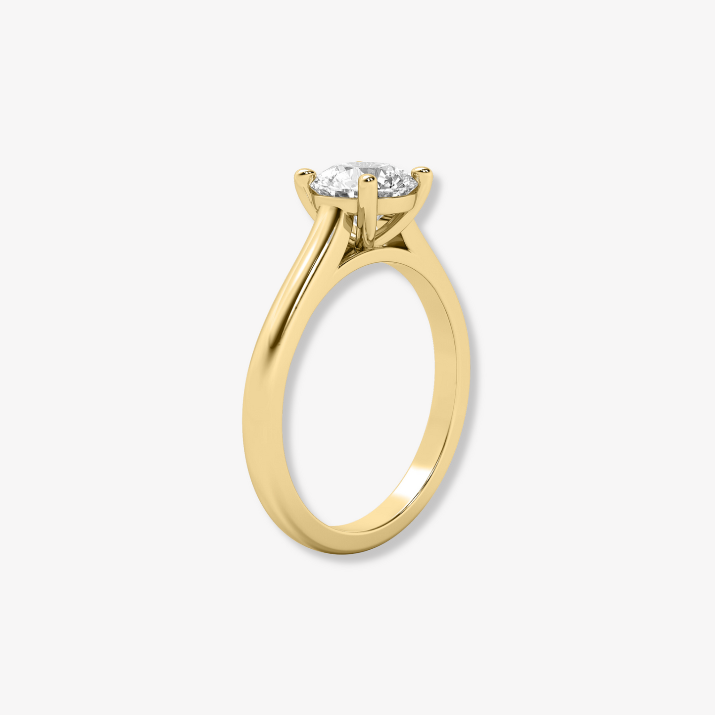 The Cathedral | Round Brilliant Cut Lab Diamond Engagement Ring